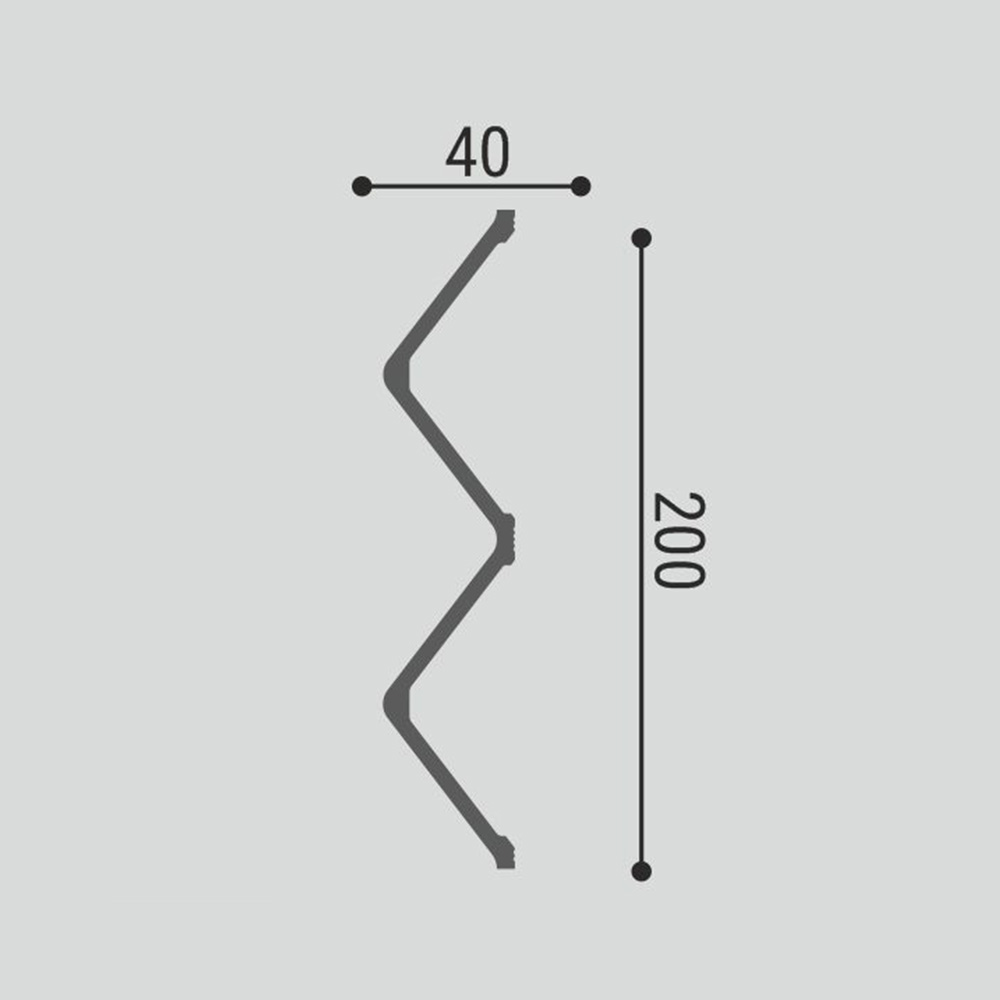 Стеновая панель под покраску Bello Deco СП 12/3 3000×200×40